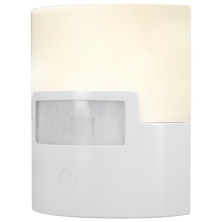 Ge GE UltraBrite LED Motion-Activated Light, Half Cup, White 12201